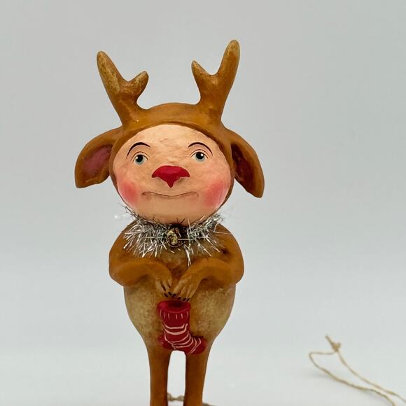 We Bethany Lowe Debra Schoch Reindeer Boy Christmas Figure NEW